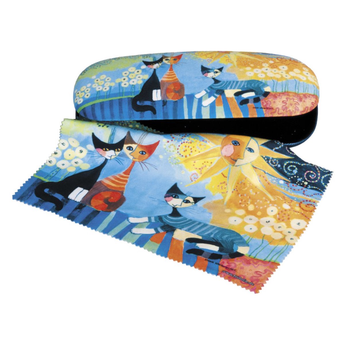 Luxe brilkoker met poetsdoek Rosina Wachtmeister Dolce Vita
