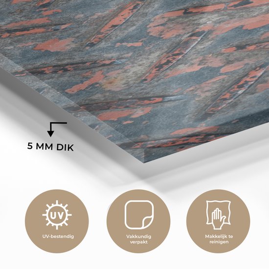 Peinture sur Verre - Fer - Plaques - Rouille - 40x80 cm - Peintures sur Verre Peintures - Photo sur Glas