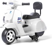 ShopbijStef - Mini scooter - Elektrische mini scooter - Vespa - Vespa kinderscooter - Scooter speelgoed - Vespa mini scooter - Scooter Met LED Verlichting - Met Gratis Nummerplaat - Wit