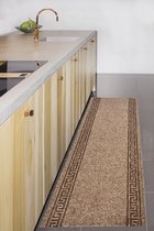 JYG Vloerkleed KRETA - Keukenmat - Keukenloper - Anti Slip - 66x200cm - Beige