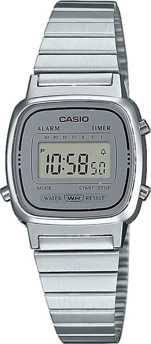 Casio Vintage Mini LA670WEA-7EF Dameshorloge 25 mm - Zilverkleurig