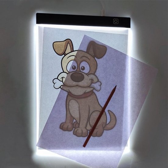 Diamond Painting Light Pad A4 - Dimmable - 3 positions - Light Board - Diamond Paintings - Led Light Board - Hobby Package - Diamond Painting for adults - Lightpad