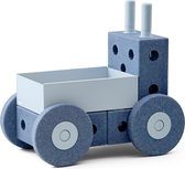 Modu Activity Toy Baby Walker - Open Ended Play - Loopwagen Baby - Looptrainer - Blokken - Deep Blue / Sky Blue