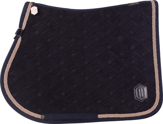Eskadron Tapis de Selle Eskadron Heritage Velvet Emblème Bleu Foncé