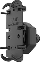 Quick-Grip™ XL Telefoonhouder met Vibe-Safe™ Adapter & Kogelmontage - Montage opties
