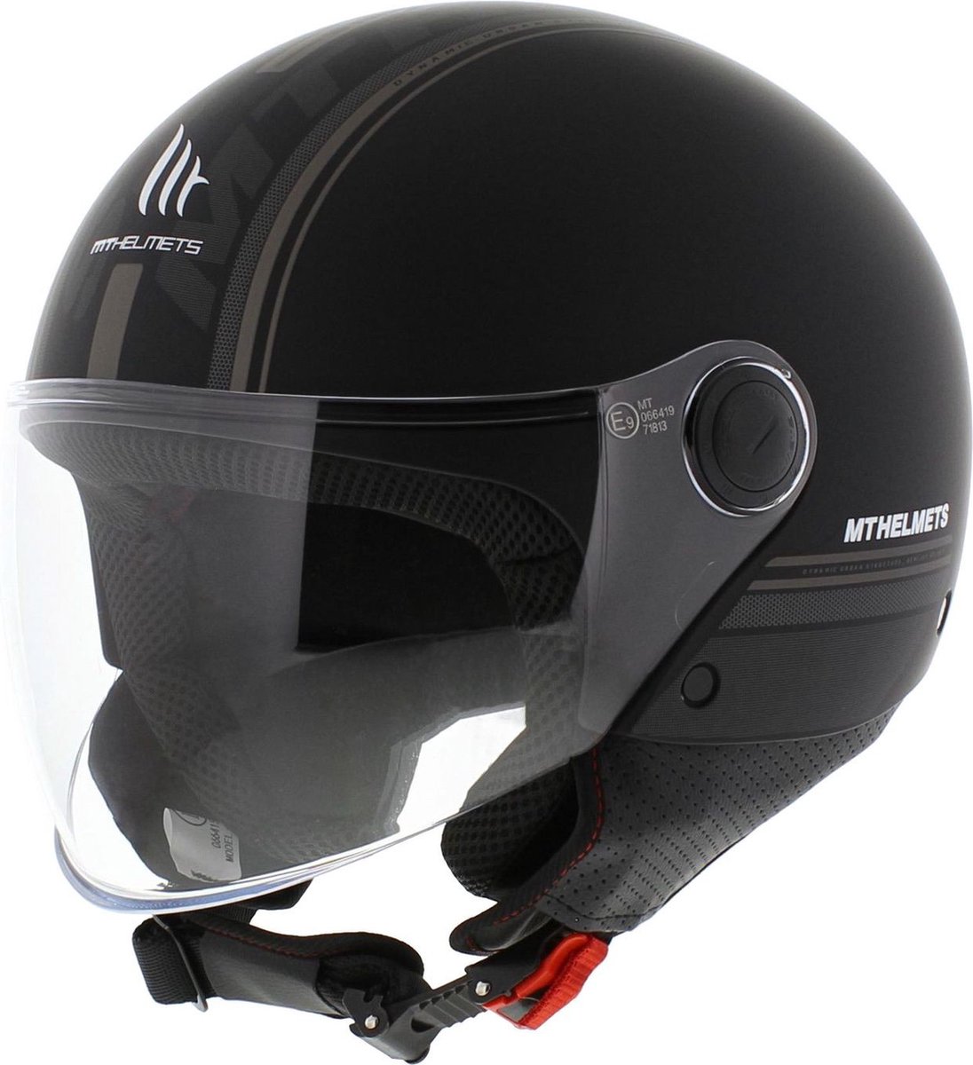 Helm MT Street S Entire mat zwart maat XL