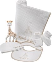 Sophie de giraf So'Pure Geboorteset - Cadeauset - Kraamcadeau - Babyshower cadeau - 5-Delig - Biologisch katoen & Natuurrubber