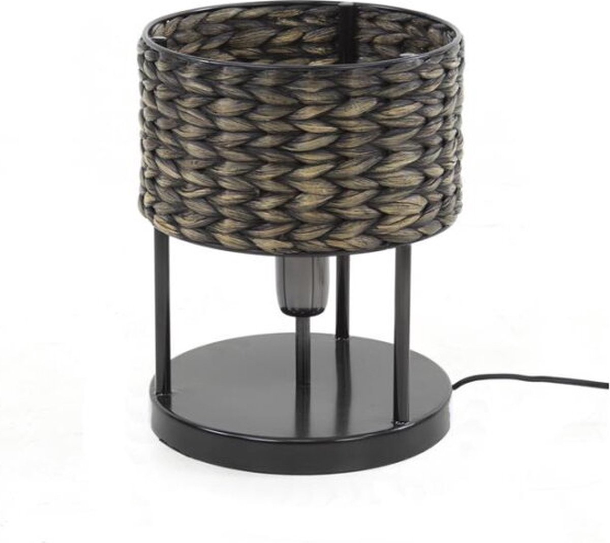 Tafellamp Waterhyacint tower - Zwart nikkel