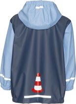 Playshoes - Regenjas voor jongens - Bouwwerkplaats - Blauw - maat 92cm