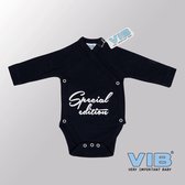 VIB® - Rompertje Luxe Katoen - Special Edition (Navy Blauw) - Babykleertjes - Baby cadeau