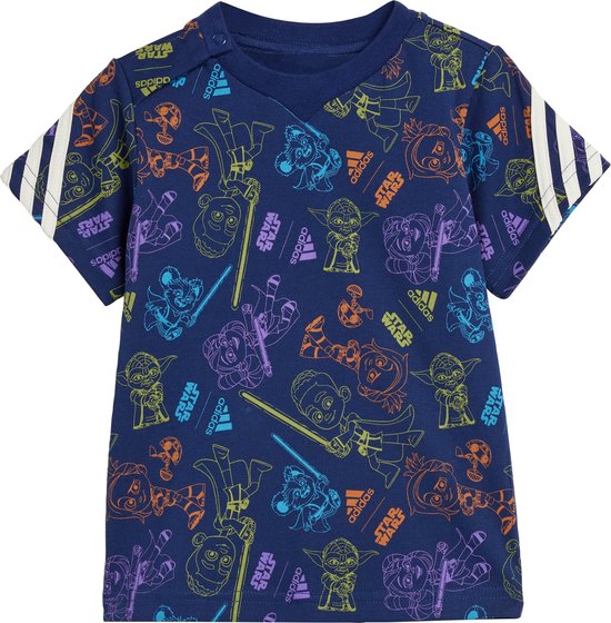 adidas Sportswear adidas x Star Wars Young Jedi T-shirt - Kinderen - Blauw- 92