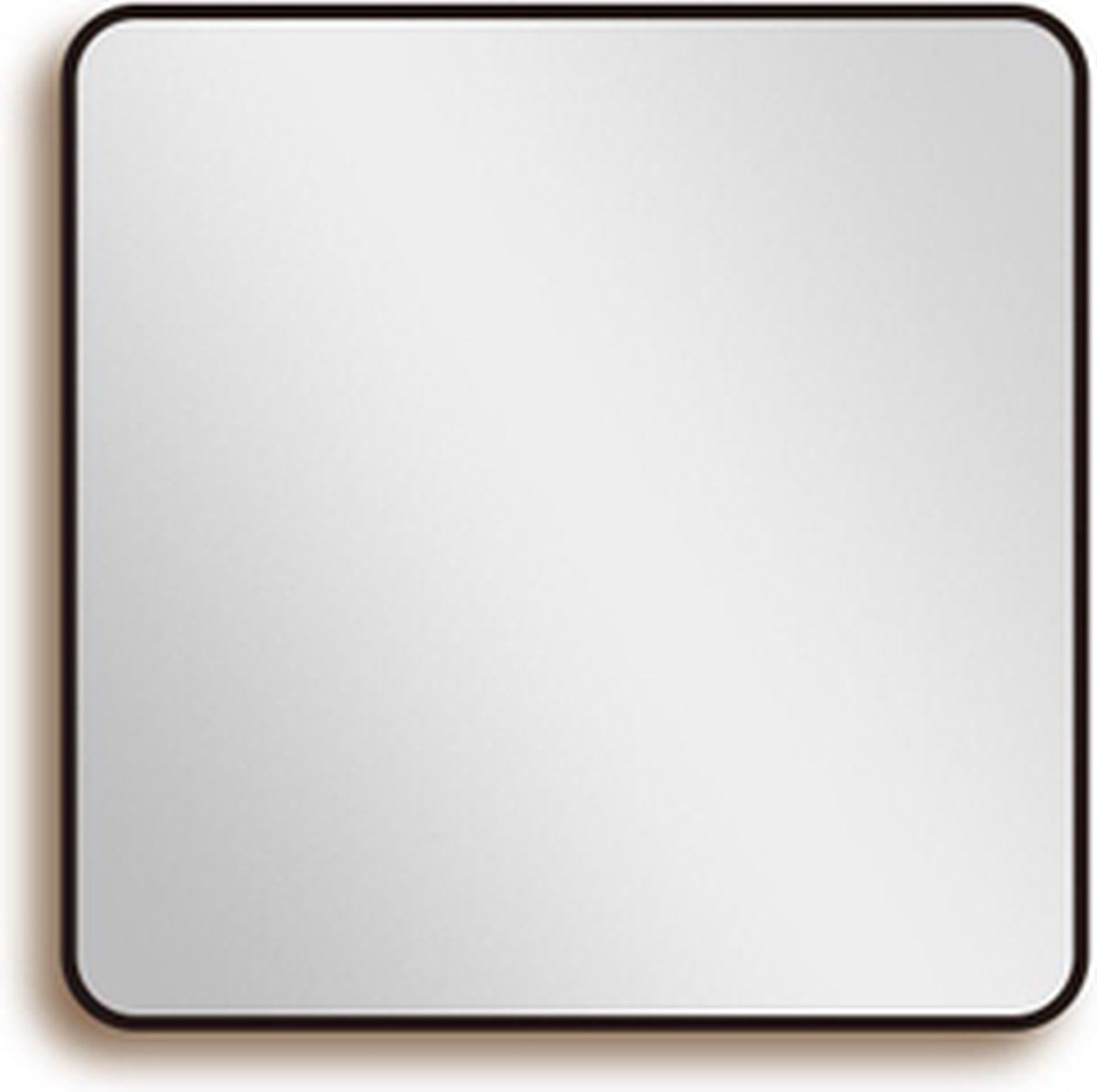 Saniclass Retro Line 2.0 spiegel – Badkamerspiegel 80x80 – Mat zwart