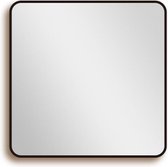 Saniclass Retro Line 2.0 spiegel – Badkamerspiegel 80x80 – Mat zwart
