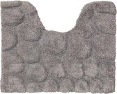 Sealskin Pebbles Tapis de contour WC - 50x60 cm - Coton - Gris