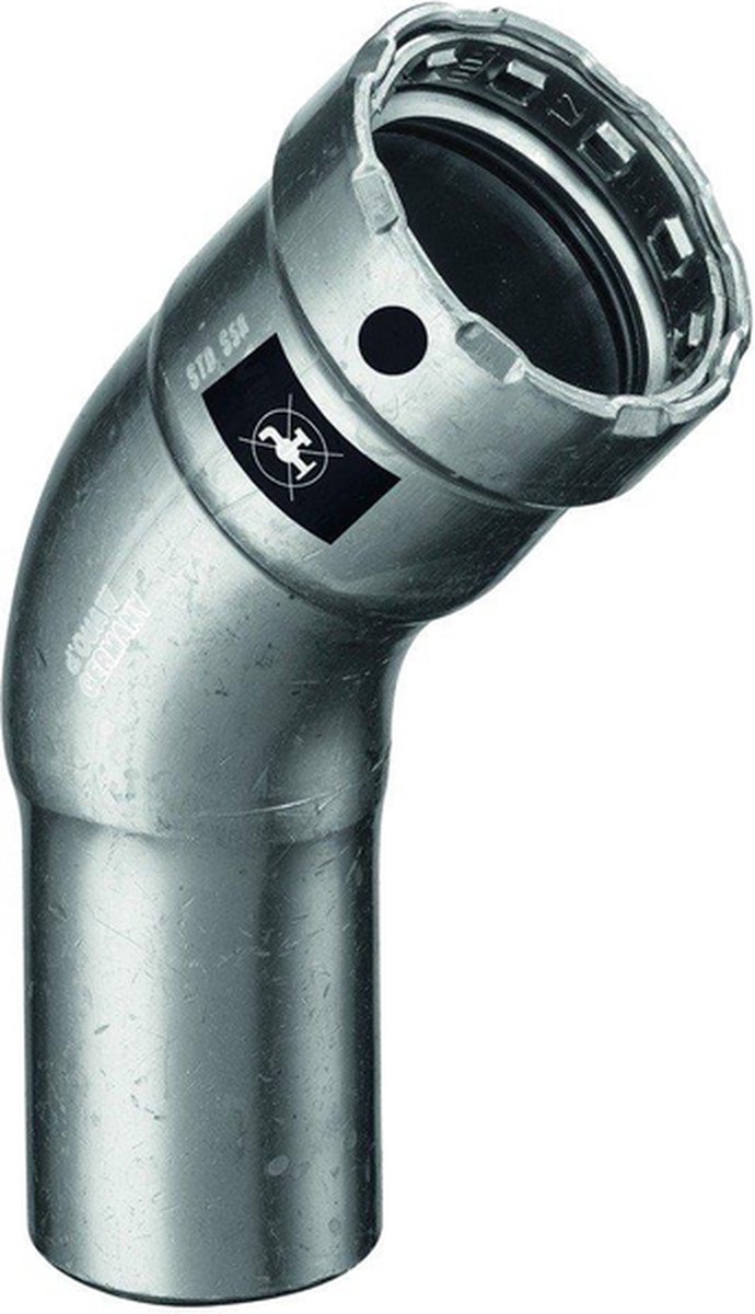 Viega Megapress bocht 45° SC staal 1 x pers 1/2