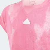 adidas Sportswear Future Icons Allover Print Katoenen T-shirt Kids - Kinderen - Roze- 170