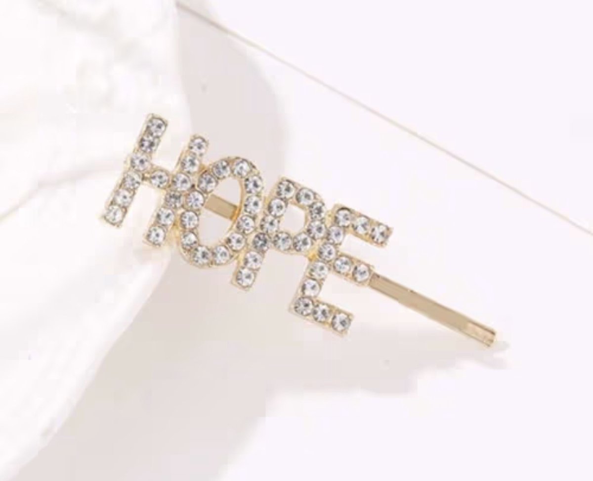 Miss Ponytails - Gouden Haarpin met kristallen - Hope - Haaraccessoires - Hair accessories