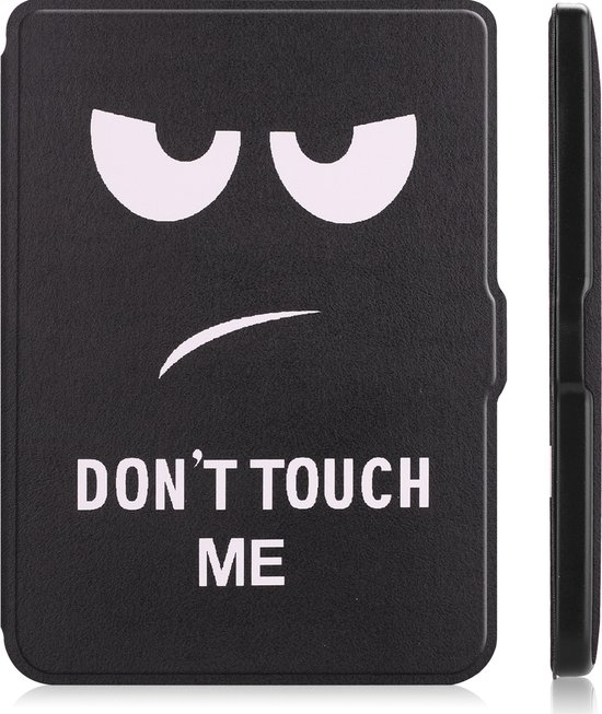 Hoesje Geschikt voor Kobo Clara HD Hoes Bescherm Hoesje Case Sleep Cover Met Screenprotector - Hoes Geschikt voor Kobo Clara HD Hoesje - Don't Touch Me van Hoesje  — afbeelding 4