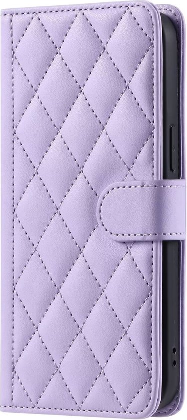 Étui adapté pour iPhone X - Bookcase - Porte-cartes - Cordon - Simili cuir - Violet