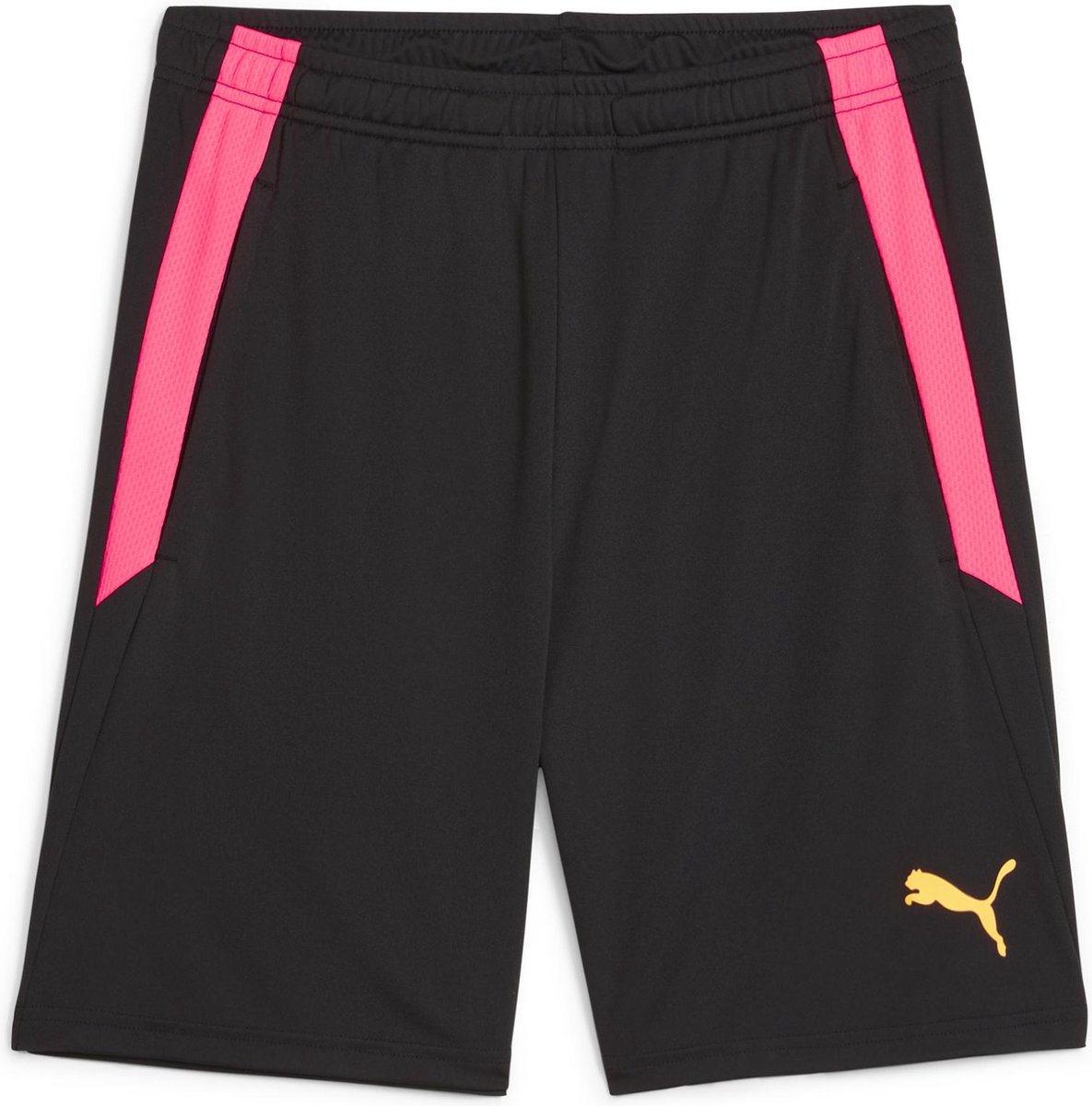 PUMA teamLIGA Training Shorts 2 open pockets Heren Sportbroek Puma -Sun Stream Zwart