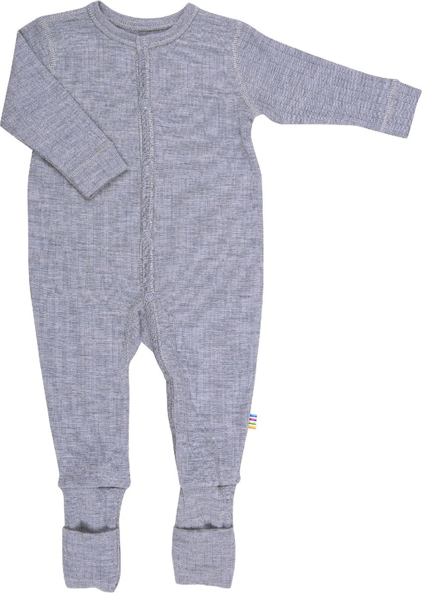 Joha Kids Baby Jumpsuit Foot Basic Light Grey Melange-80