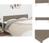 vidaXL Hoofdeind - Classic - Bedombouw Accessoires - 160 x 5 x 78/88 cm - Taupe - Bedonderdeel