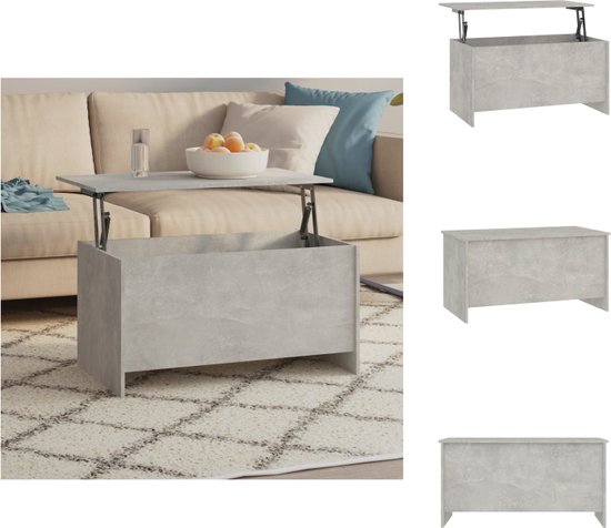vidaXL Salontafel Woonkamertafel Koffietafel Theetafel Tafel Bijzettafel Salontafels Tafeltje Wandtafel Meubelstuk Poly Rattan Glas Grijs