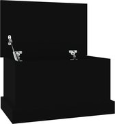 Bol.com vidaXL-Opbergbox-50x30x28-cm-bewerkt-hout-zwart aanbieding