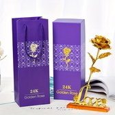Livano Gouden Roos 24k - Valentijn Cadeautje Voor Haar - Valentijn Cadeautje Voor Hem - Cadeautje Vrouw