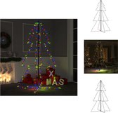 vidaXL Sapin de Noël en forme de cône - Siècle des Lumières LED - 200 LED - 8 effets lumineux - 98 x 150 cm - Étanche - Sapin de Noël décoratif
