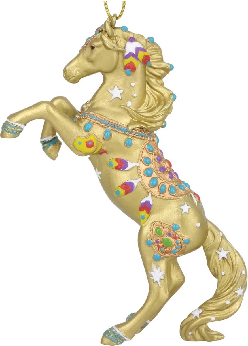 The Trail of Painted Ponies - Kerstboomhanger paard - Golden Jewel Pony