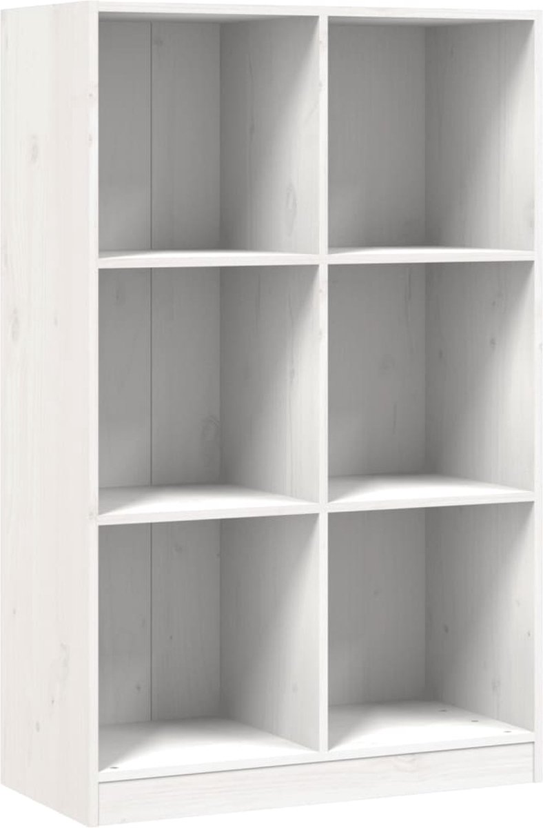 vidaXL - Boekenkast - 70x33x110 - massief - grenenhout - wit