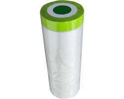 Afdekfolie - Afplakfolie - Masking tape - Schilderen - Afdekken - Transparant - Totaal lengte 20 meter - Breedte 400cm