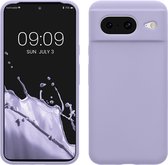 kwmobile telefoonhoesje geschikt voor Google Pixel 8 - Hoesje met siliconen coating - Smartphone case in lavendel