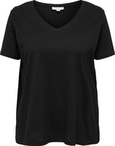 ONLY CARMAKOMA CARBONNIE LIFE S/S V-NECK A-SHAPE TEE Dames T-shirt - Maat M