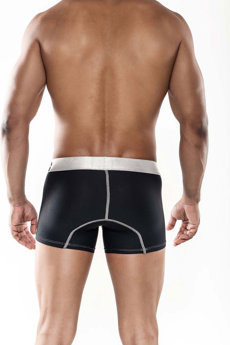 Male Basics - MaleBasics Microfiber Boxer - Mens Lingerie Bottom Zwart M