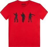 Fortnite-T-shirt-met-korte-mouw-rood-maat-164