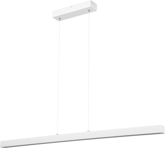 LED Hanglamp - Wit - 4K - Massief Essenhout - 115 cm - Verstelbaar - Industrieel - Plafondlampen - Woonkamer - Eetkamer