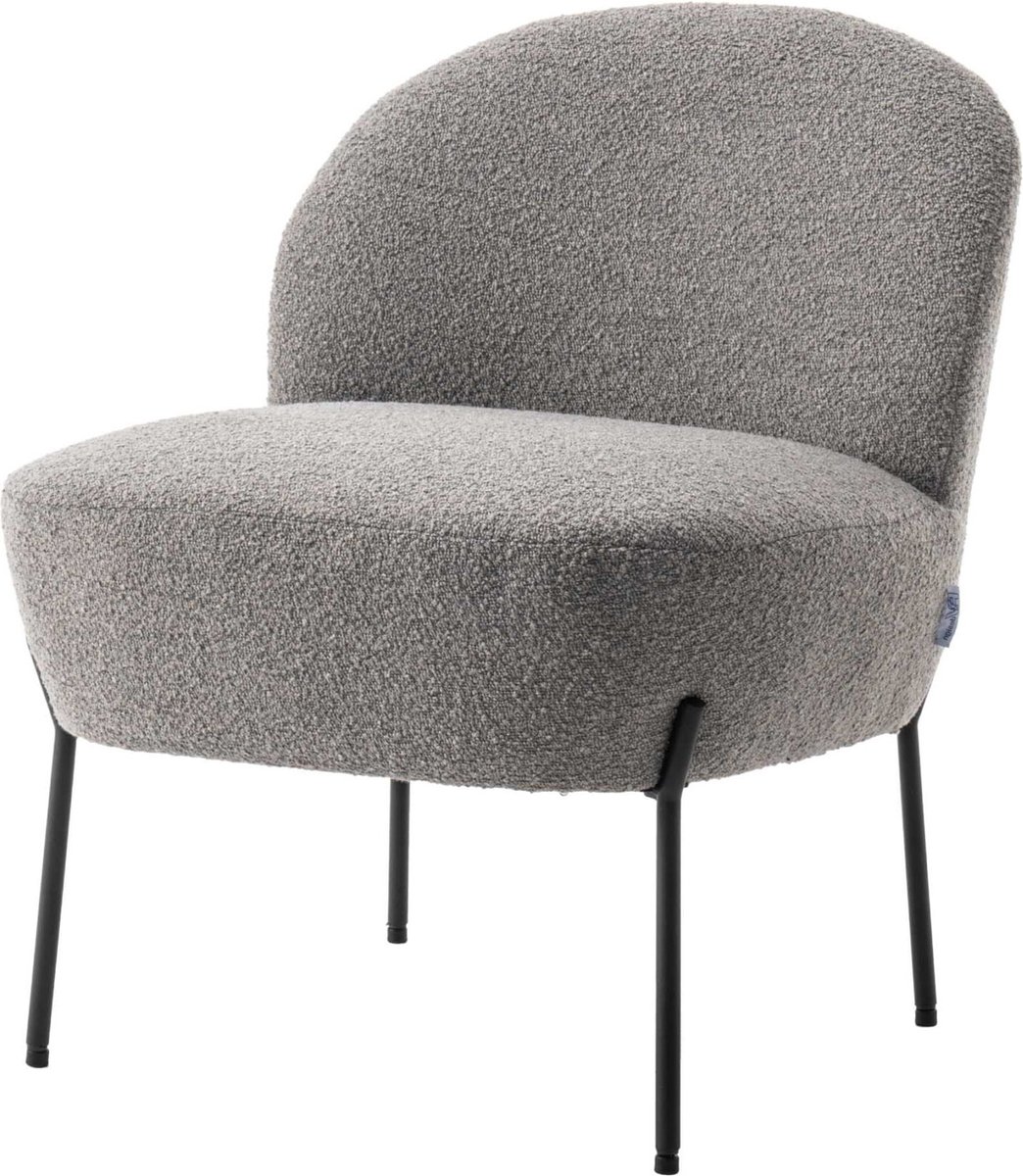 Fauteuil Jolien Steel - Teddy - Zithoogte 44 cm - Zitdiepte 48 cm
