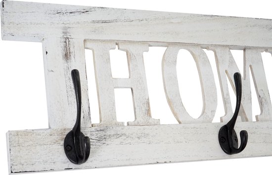 Cosmo Casa Ensemble d'armoire murale 2 pièces - Panneau d'armoire Home + Famille - Shabby - Look Vintage - Wit