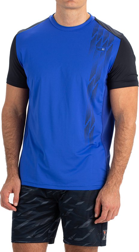 Sjeng Sports Clayton Tee - Tennisshirt - Blauw - Heren
