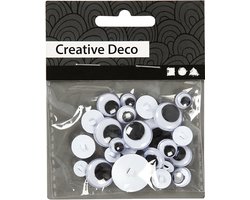 Wiebelogen - Zelfklevende Gekleurde Ogen - Wiebelogen Voor Decoratie - 0,08+0,1+0,15 cm - Diverse Maten