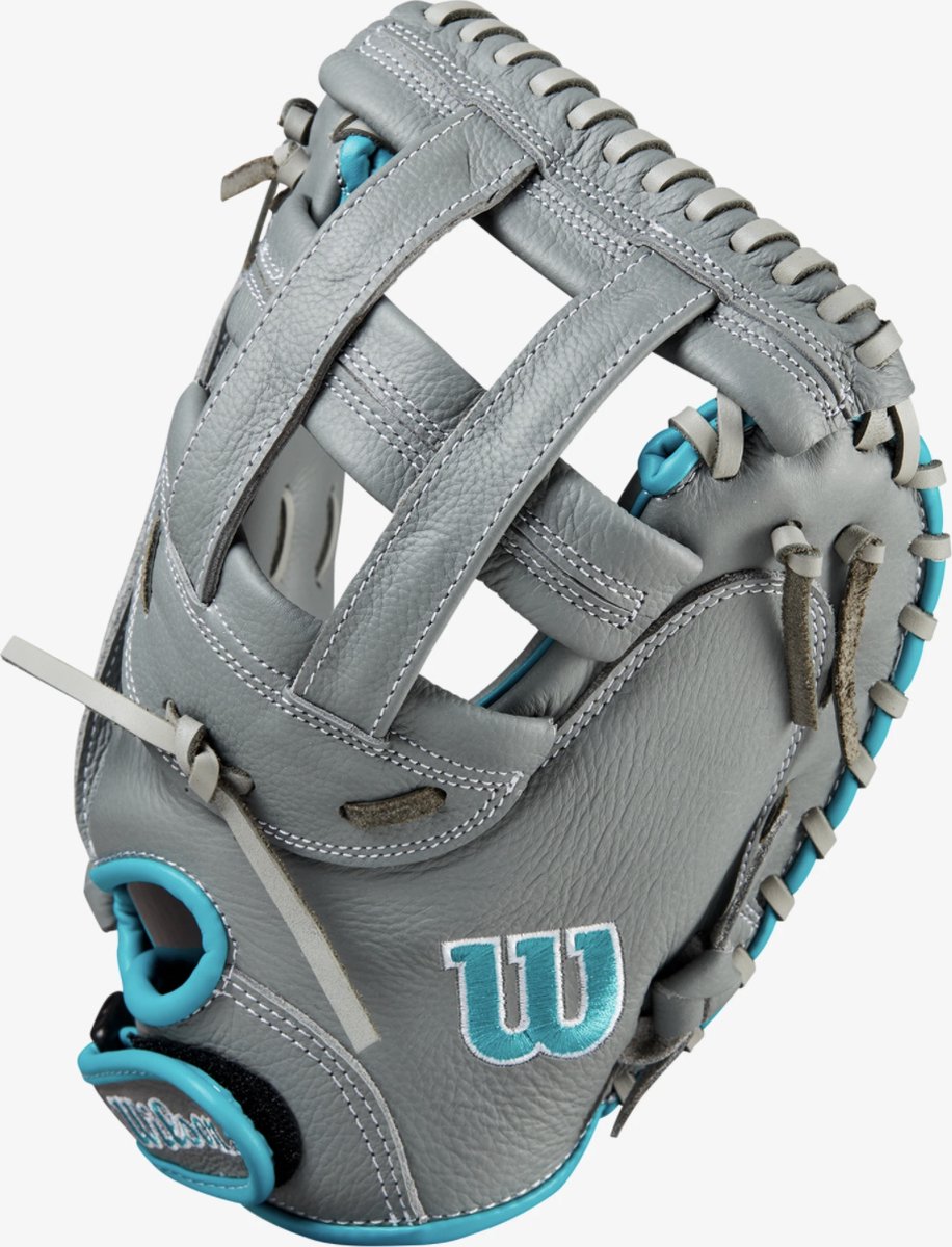 Gant De Softball Wilson Siren A500 12" Fast Pitch – Droitier – Blanc Et Noir – Cuir – Pour Joueur De Champ Intérieur (occasion)