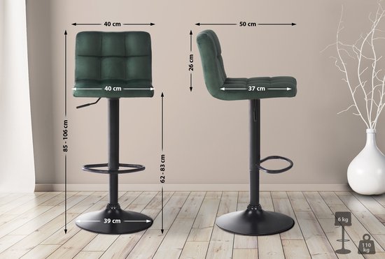 Clp de bar Clp Feni - Velours - Vert