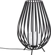 QAZQA angela - Design Vloerlamp | Staande Lamp - 1 lichts - H 70 cm - Zwart -
