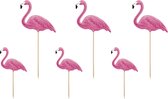 PartyDeco Topper Flamingo’s set/6