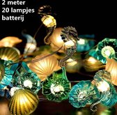 Xtraworks -Schelpen lichtsnoer-Decoratieve Verlichting-2 meter 20 lichten -Fairy Lights-met afstandsbediening
