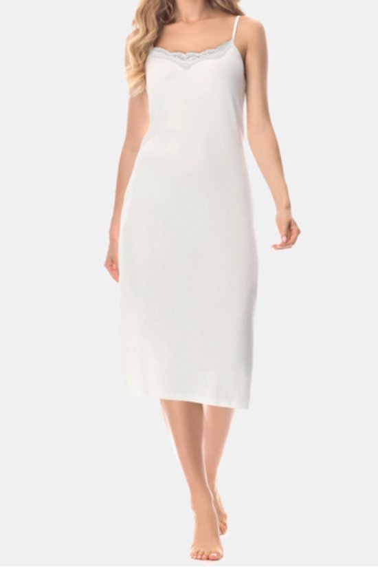 GAUBERT® Fond de robe Femme avec dentelle 116CM GBTW-718 L/XL Wit
