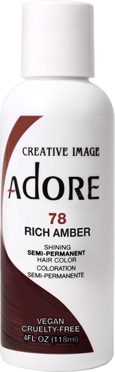 Adore Semi-Permanent Hair Color - Rich Amber 78 118 Ml