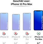 Hoesje geschikt voor iPhone 12 Pro Max - Backcover - Pasjeshouder - Portemonnee - Kunstleer - Lichtbruin